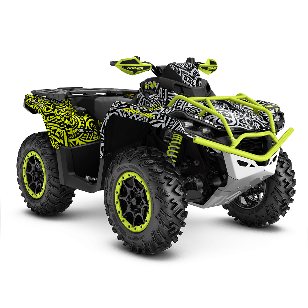CAN-AM OUTLANDER G2 FULL GRAPHICS KIT "ARTIFACT GREY" DESIGN