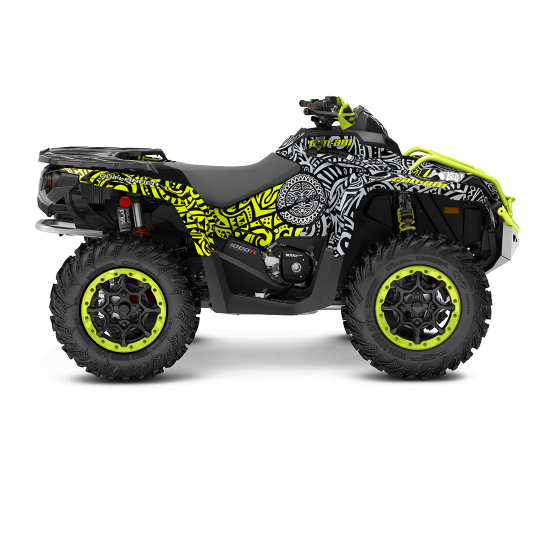CAN-AM OUTLANDER G2 FULL GRAPHICS KIT "ARTIFACT GREY" DESIGN