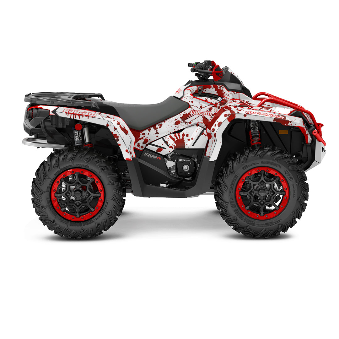 CAN-AM OUTLANDER G2 FULL GRAPHICS KIT "BLOOD" DESIGN