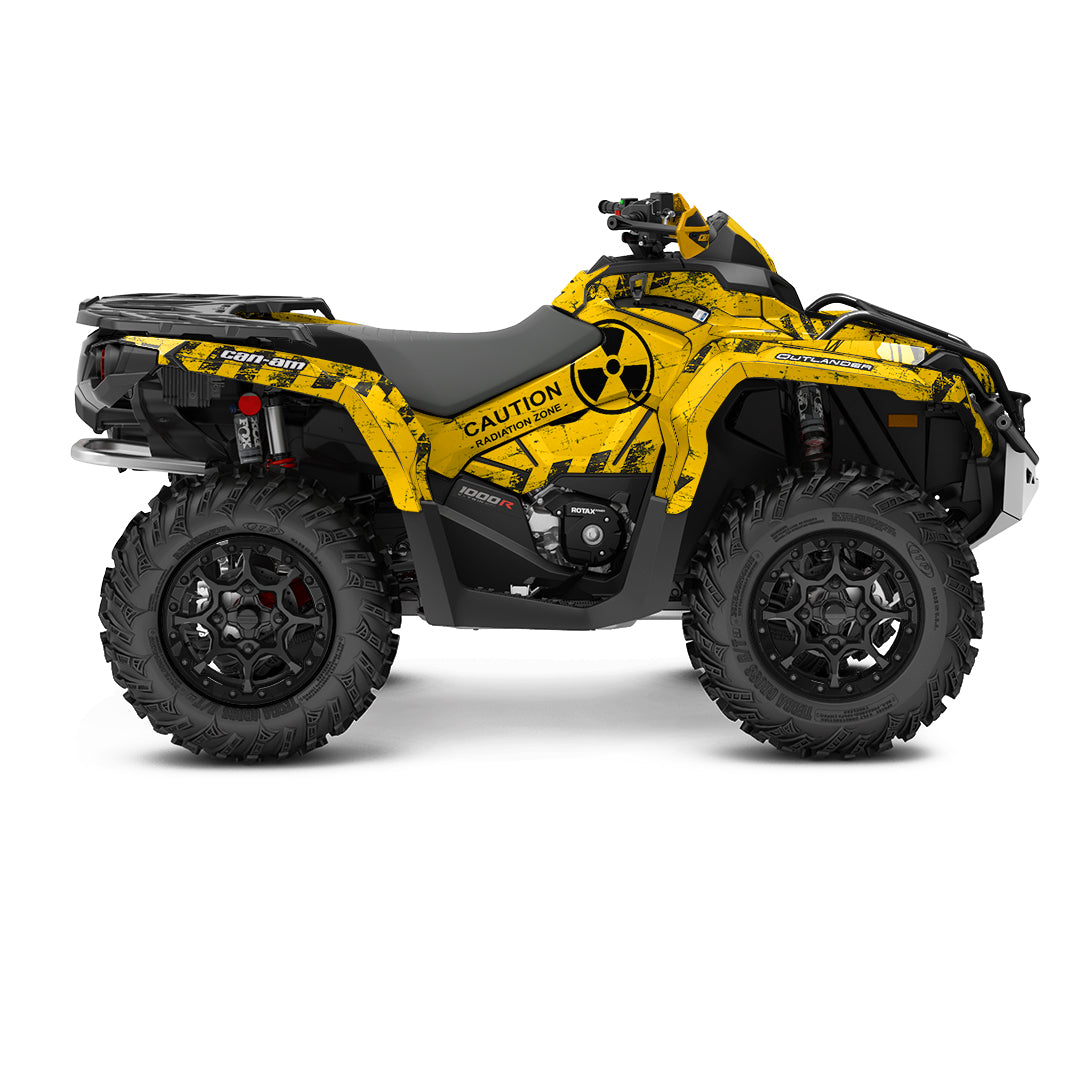 CAN-AM OUTLANDER G2 FULL GRAPHICS KIT "CAUTION" DESIGN