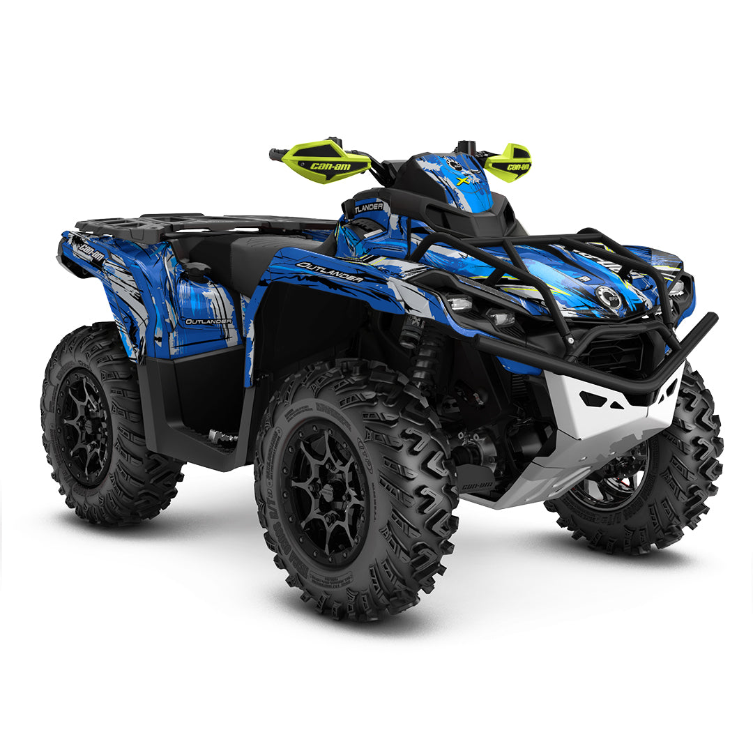 CAN-AM OUTLANDER G2 FULL GRAPHICS KIT "SHADED BLUE" DESIGN
