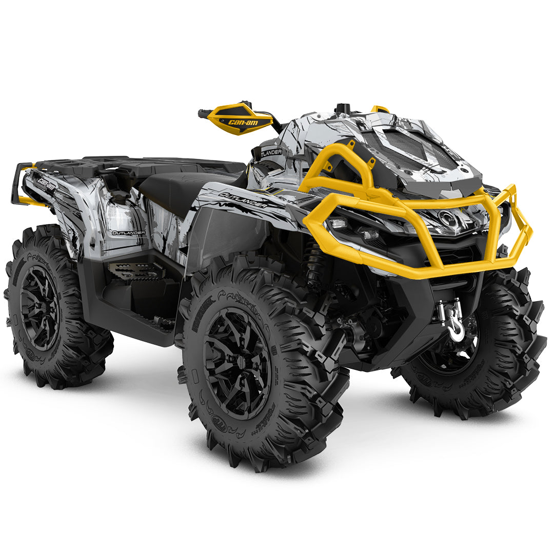 CAN-AM OUTLANDER G2 FULL GRAPHICS KIT "SHADED GREY" DESIGN