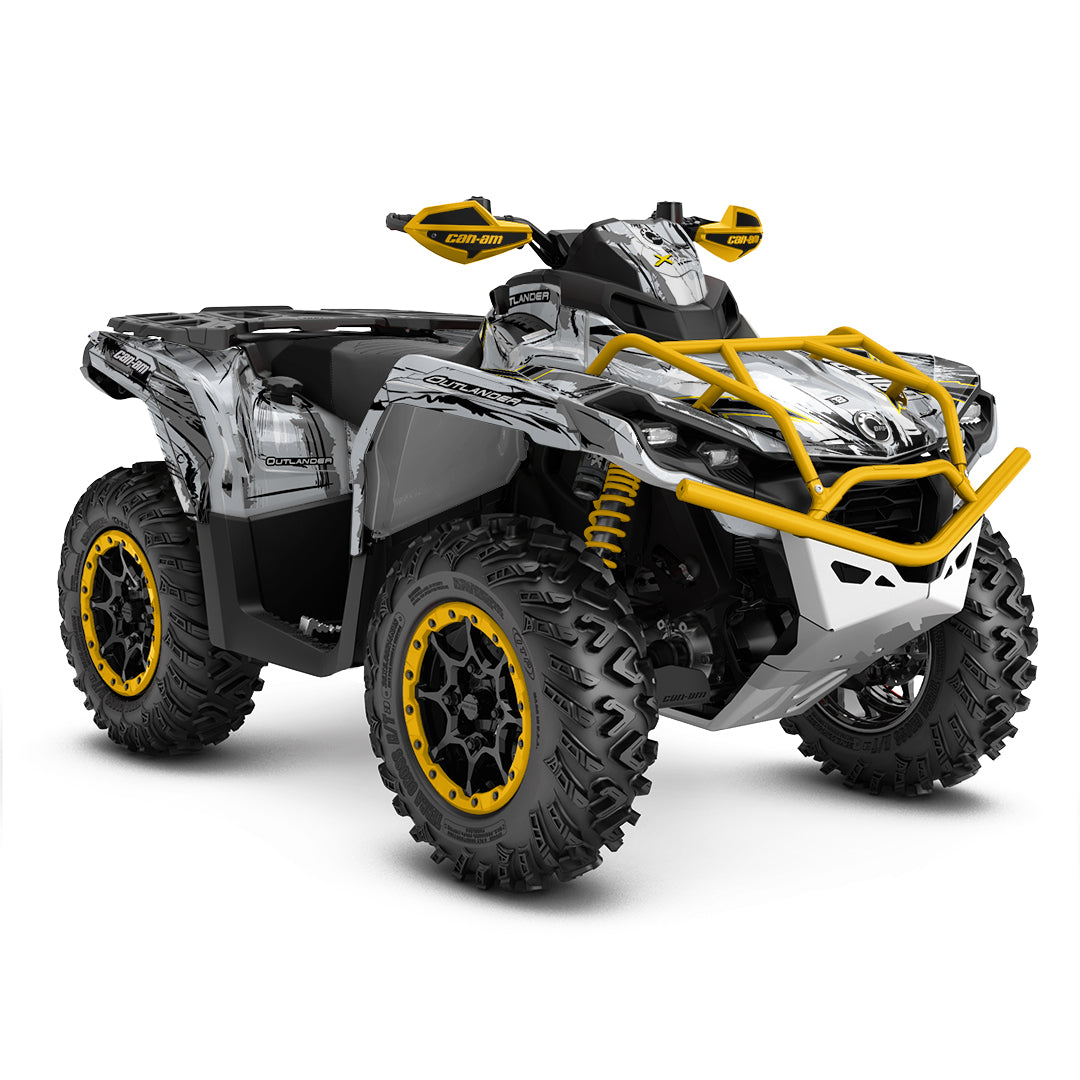 CAN-AM OUTLANDER G2 FULL GRAPHICS KIT "SHADED GREY" DESIGN