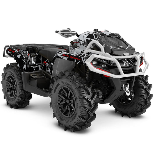 CAN-AM OUTLANDER G2 FULL GRAPHICS KIT "TRINGLED GREY" DESIGN
