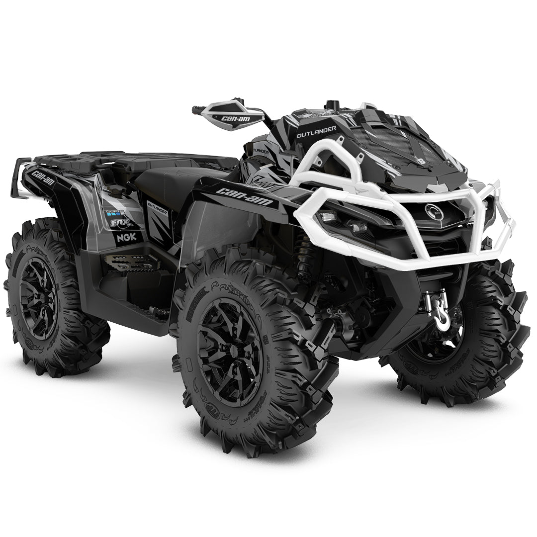 CAN-AM OUTLANDER G2 FULL GRAPHICS KIT "ACTION GREY" DESIGN