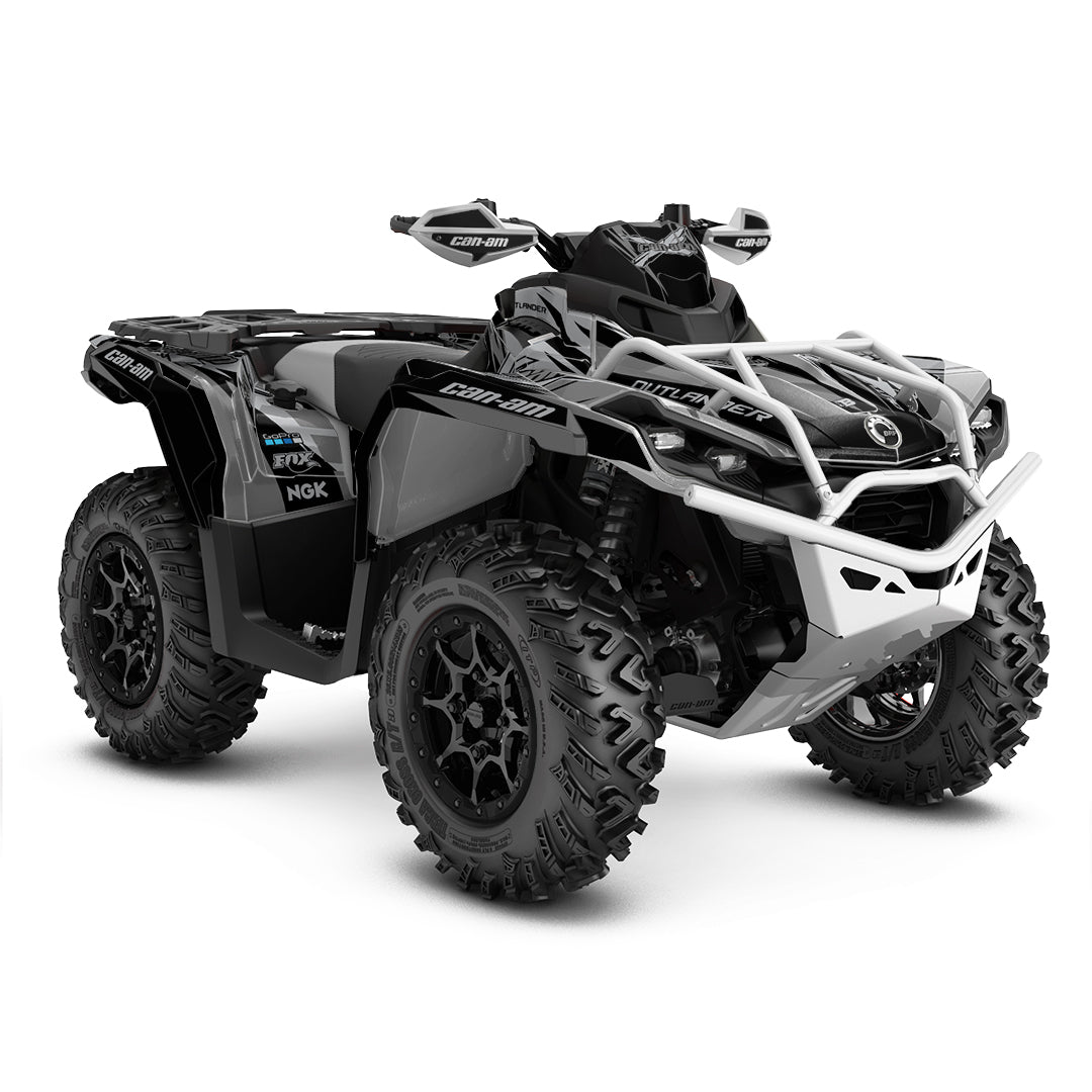 CAN-AM OUTLANDER G2 FULL GRAPHICS KIT "ACTION GREY" DESIGN