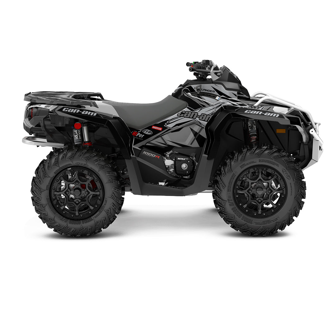 CAN-AM OUTLANDER G2 FULL GRAPHICS KIT "ACTION GREY" DESIGN