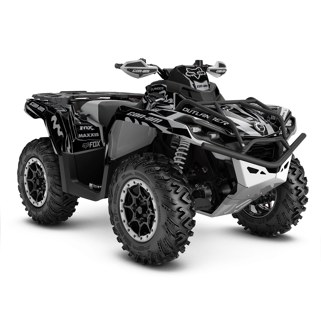 CAN-AM OUTLANDER G2 FULL GRAPHICS KIT "FORGED GREY" DESIGN