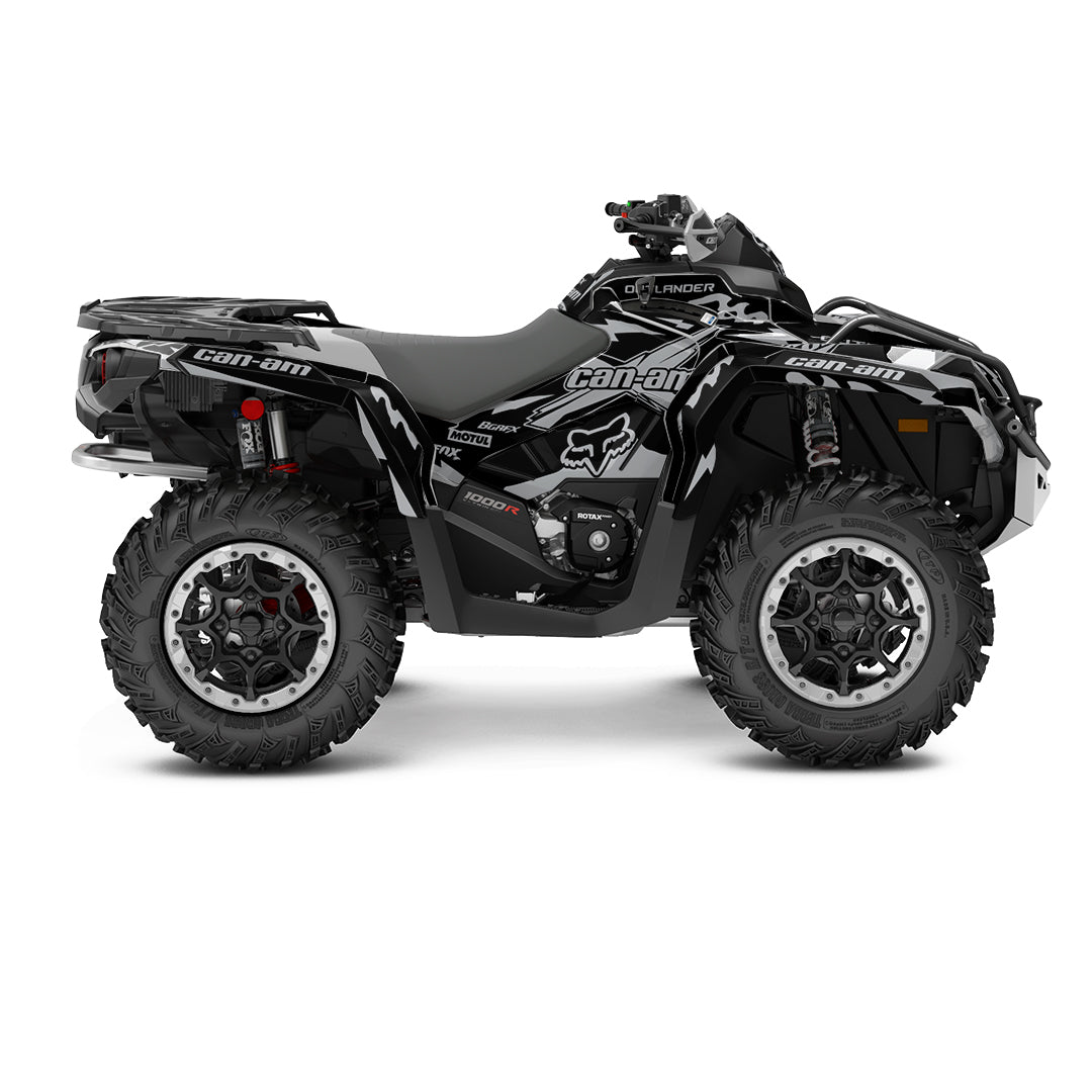 CAN-AM OUTLANDER G2 FULL GRAPHICS KIT "FORGED GREY" DESIGN