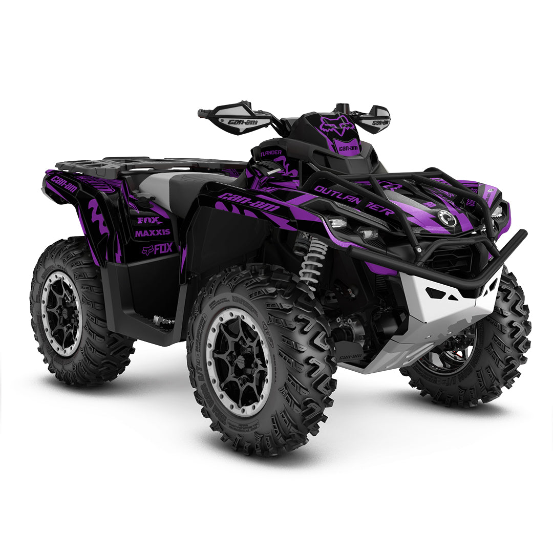 CAN-AM OUTLANDER G2 FULL GRAPHICS KIT "FORGED PURPLE" DESIGN