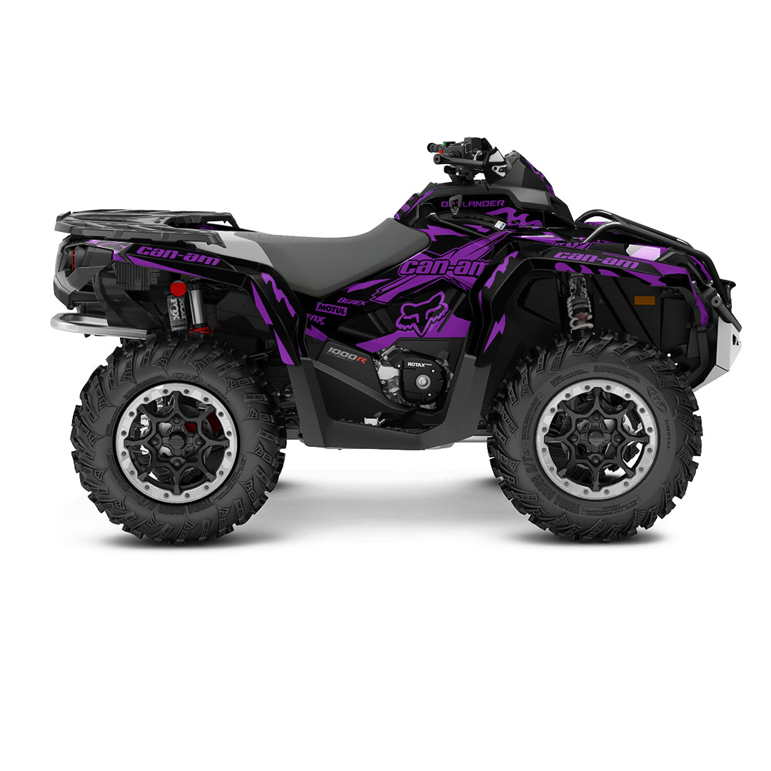 CAN-AM OUTLANDER G2 FULL GRAPHICS KIT "FORGED PURPLE" DESIGN