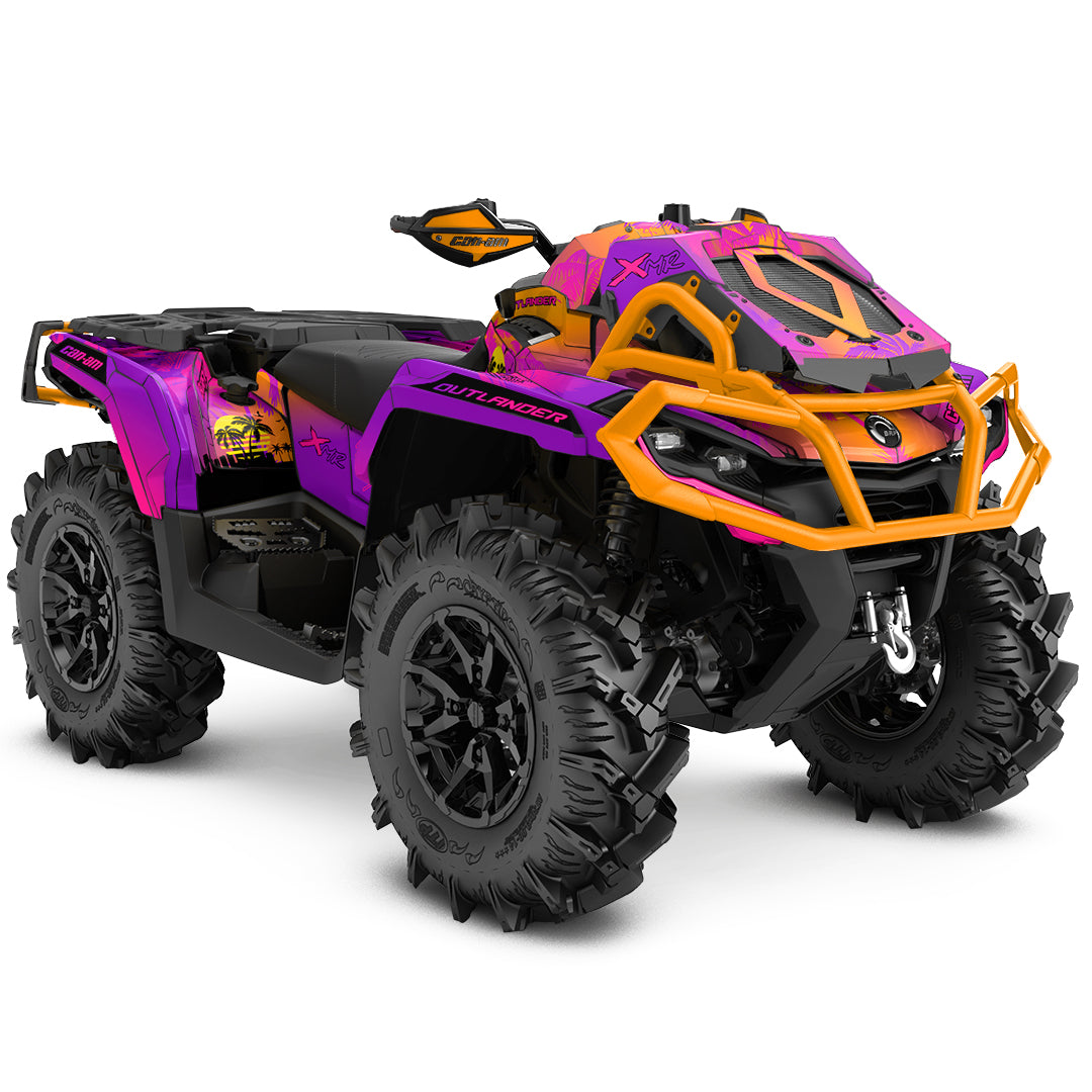 CAN-AM OUTLANDER G2 FULL GRAPHICS KIT "VICE CITY" DESIGN