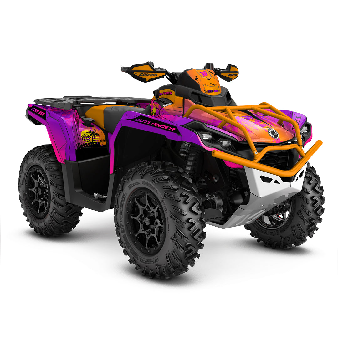 CAN-AM OUTLANDER G2 FULL GRAPHICS KIT "VICE CITY" DESIGN