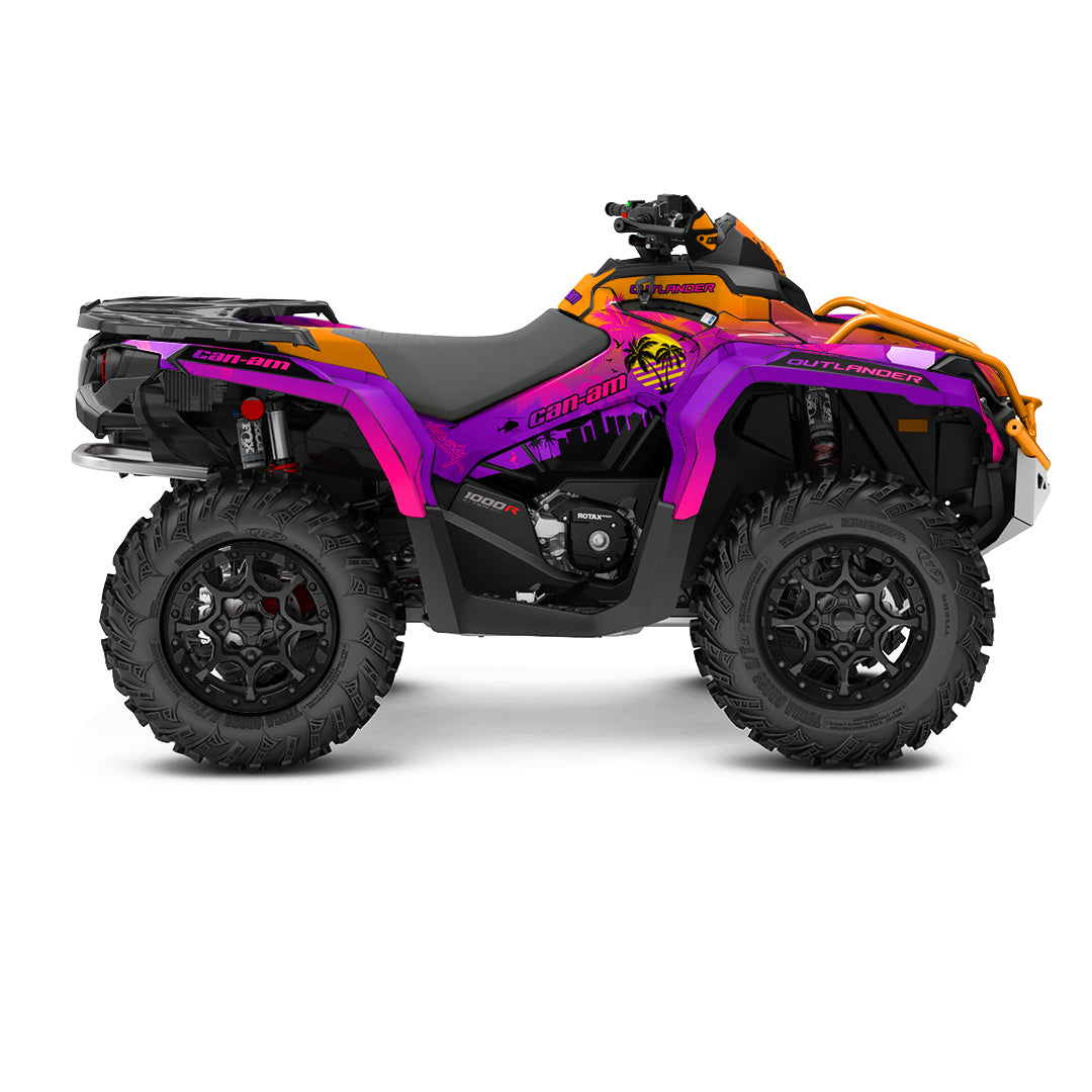 CAN-AM OUTLANDER G2 FULL GRAPHICS KIT "VICE CITY" DESIGN