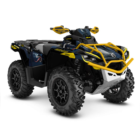 CAN-AM OUTLANDER G2 FULL GRAPHICS KIT "VENOMED YELLOW" DESIGN