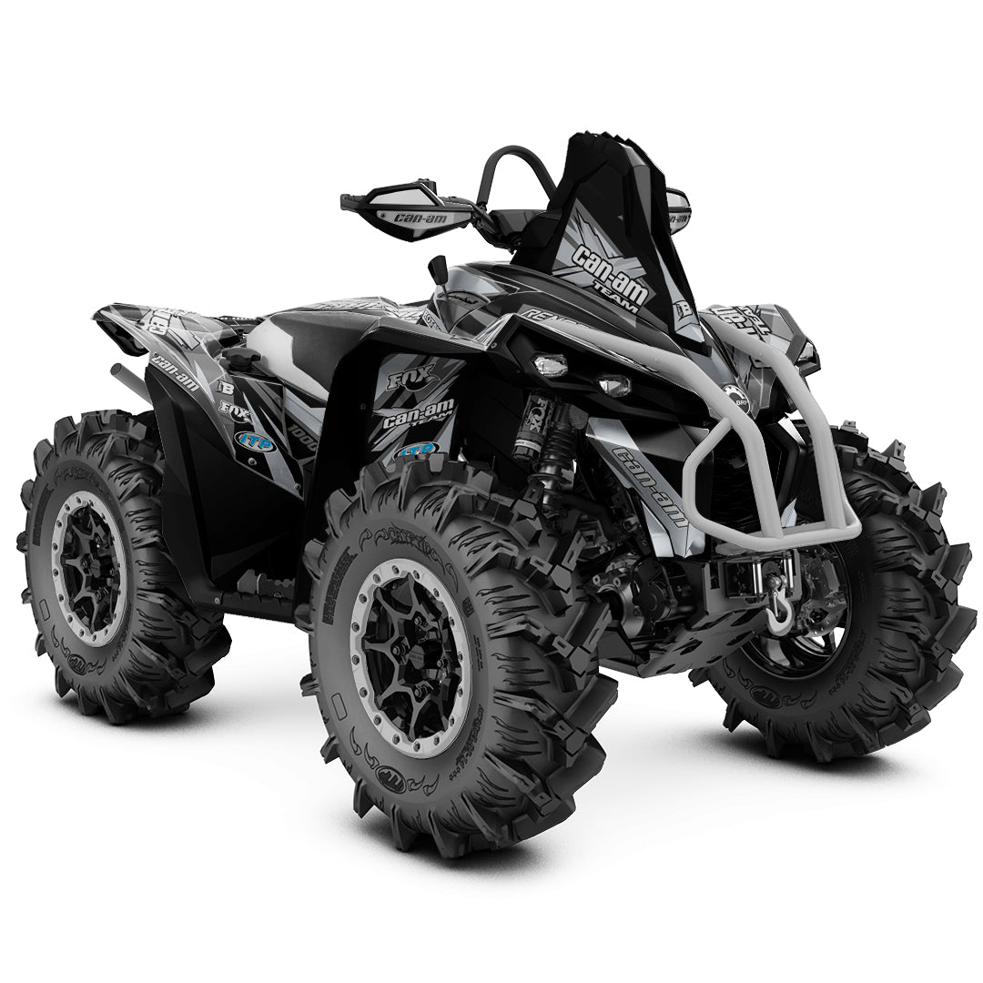 CAN-AM RENEGADE G1 G2 FULL GRAPHICS KIT "PURE GREY" DESIGN