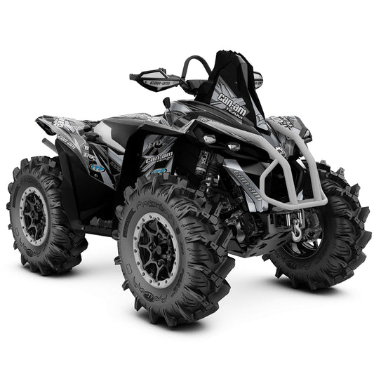 CAN-AM RENEGADE G1 G2 FULL GRAPHICS KIT "PURE GREY" DESIGN