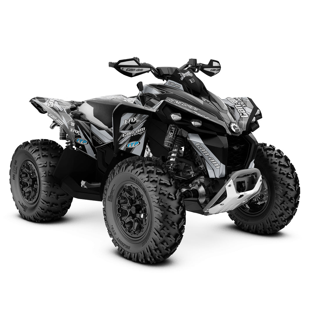CAN-AM RENEGADE G1 G2 FULL GRAPHICS KIT "PURE GREY" DESIGN