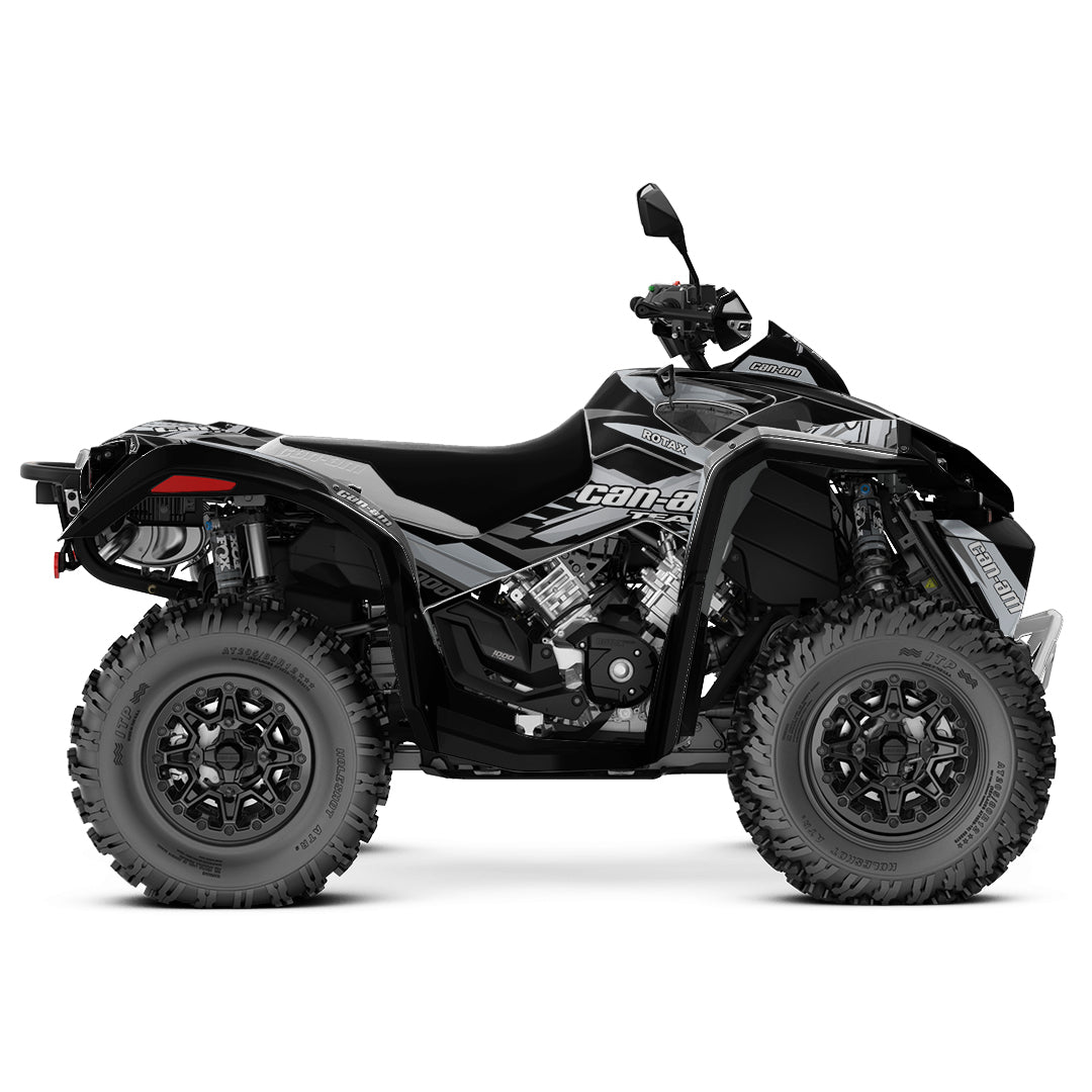 CAN-AM RENEGADE G1 G2 FULL GRAPHICS KIT "PURE GREY" DESIGN
