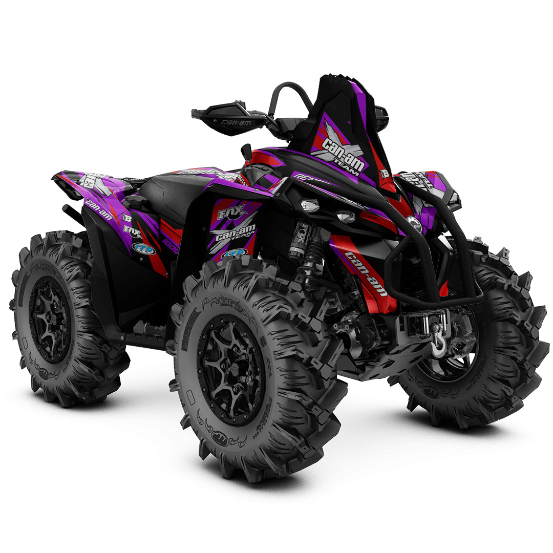CAN-AM RENEGADE G1 G2 FULL GRAPHICS KIT "PURE PURPLE" DESIGN