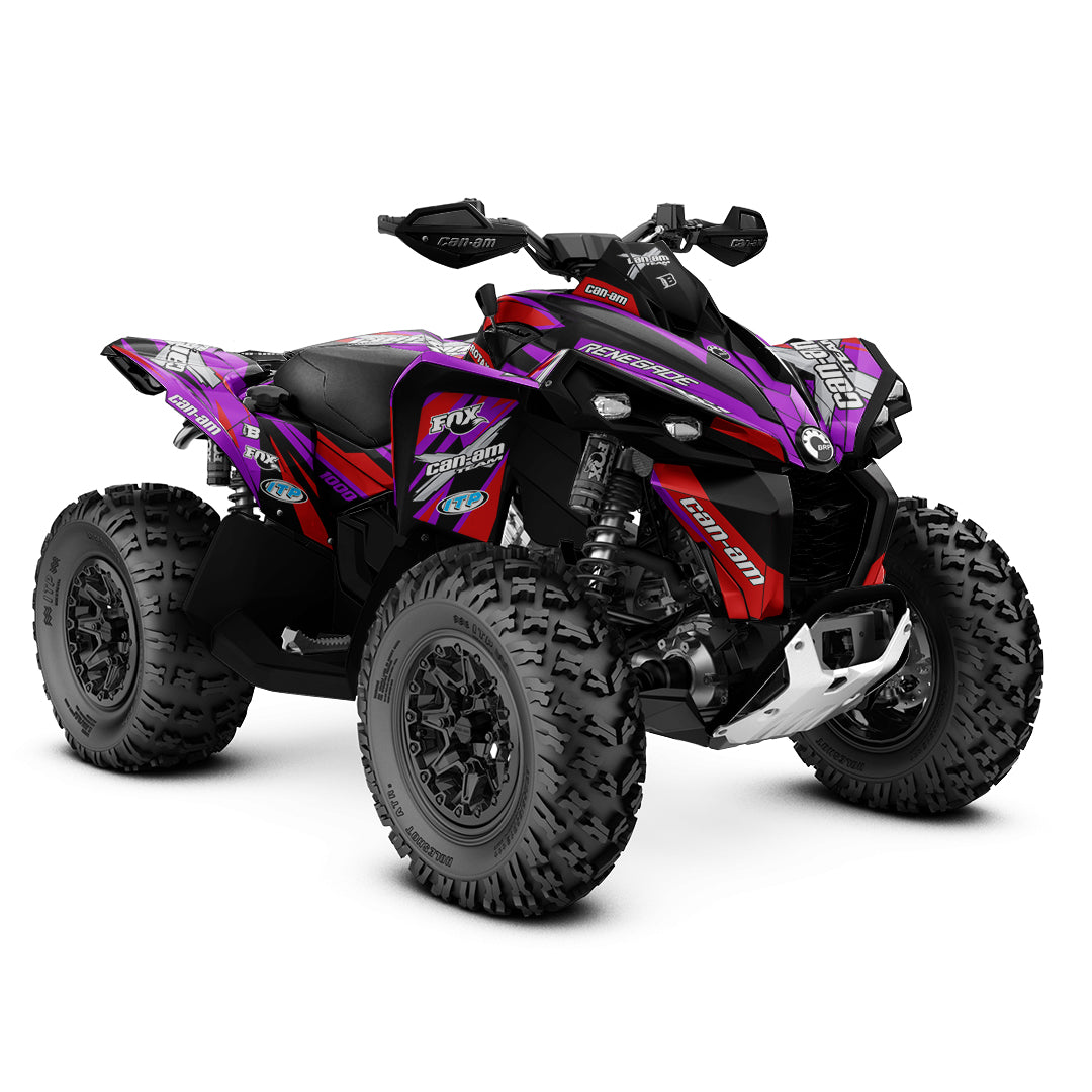 CAN-AM RENEGADE G1 G2 FULL GRAPHICS KIT "PURE PURPLE" DESIGN