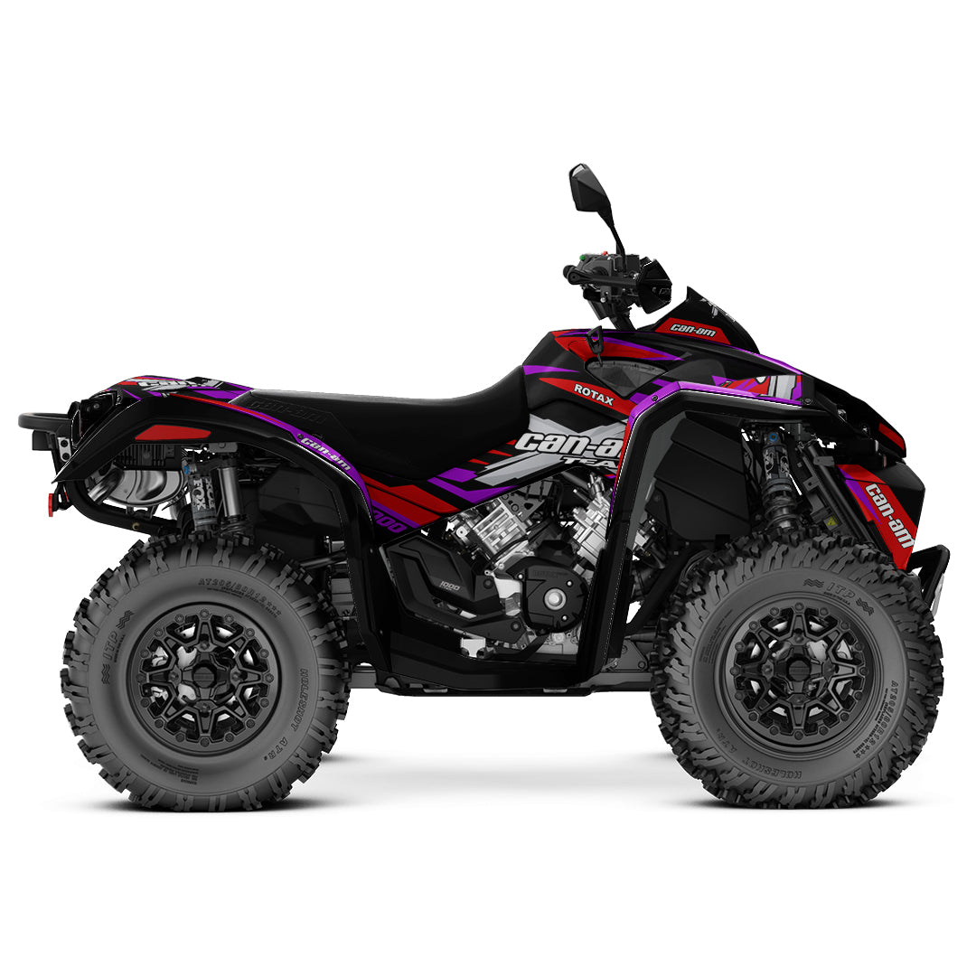 CAN-AM RENEGADE G1 G2 FULL GRAPHICS KIT "PURE PURPLE" DESIGN