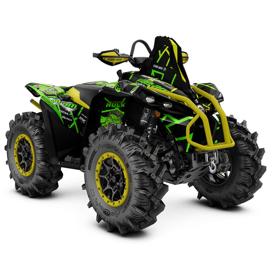 CAN-AM RENEGADE G1 G2 FULL GRAPHICS KIT "HULK GREEN" DESIGN