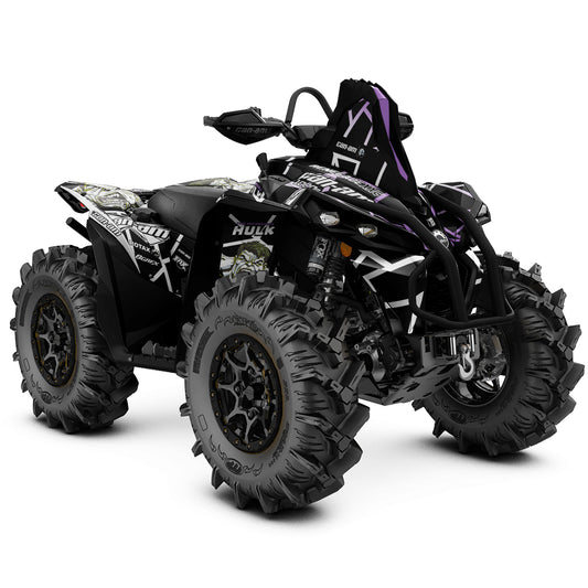 CAN-AM RENEGADE G1 G2 FULL GRAPHICS KIT "HULK B&W" DESIGN