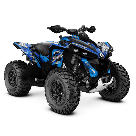 CAN-AM RENEGADE G1 G2 FULL GRAPHICS KIT "PURE BLUE" DESIGN