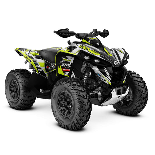 CAN-AM RENEGADE G1 G2 FULL GRAPHICS KIT "ACTION LIME" DESIGN