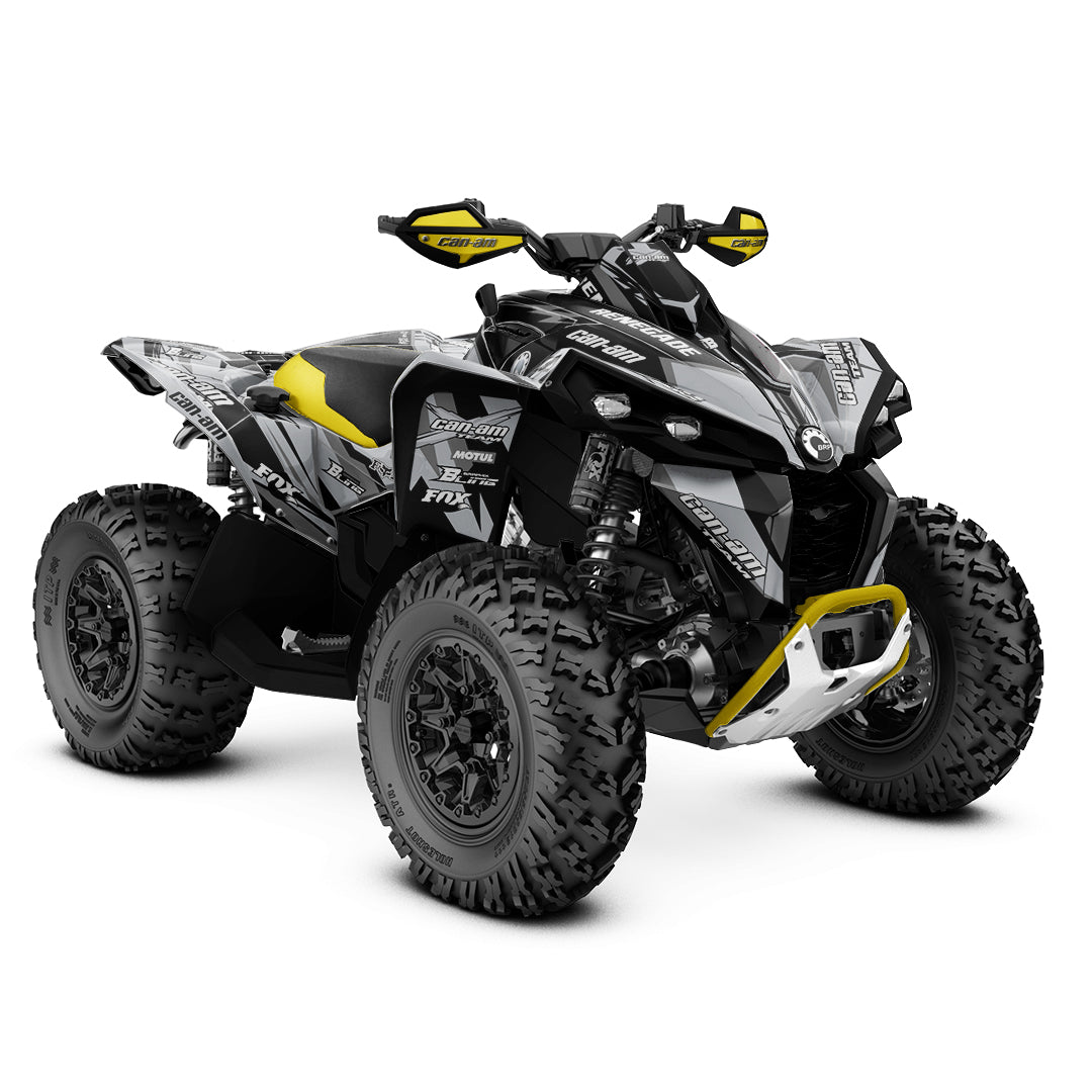 CAN-AM RENEGADE G1 G2 FULL GRAPHICS KIT "ATTACK GREY" DESIGN