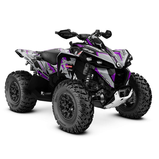 CAN-AM RENEGADE G1 G2 FULL GRAPHICS KIT "ATTACK PURPLE" DESIGN