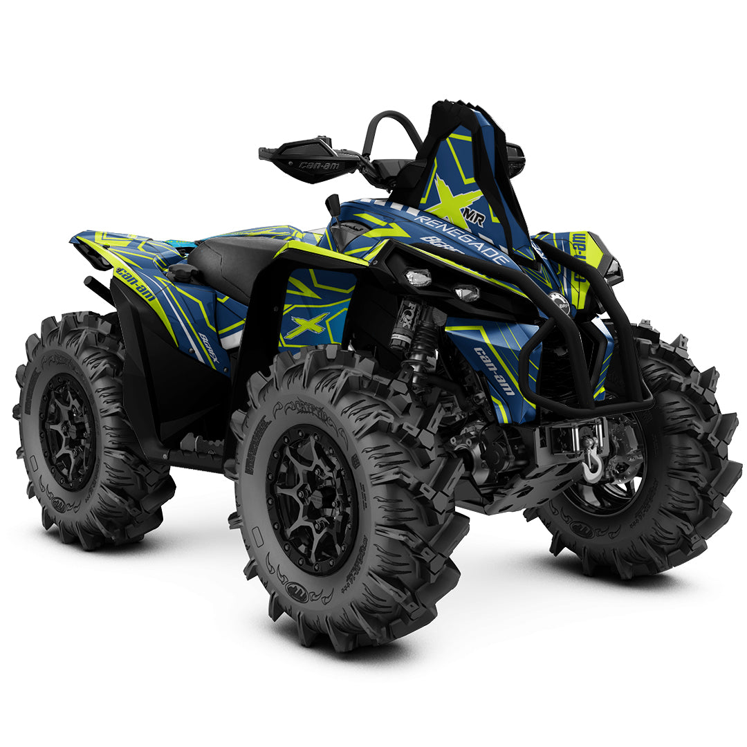 CAN-AM RENEGADE G1 G2 FULL GRAPHICS KIT "LINER BLUE" DESIGN