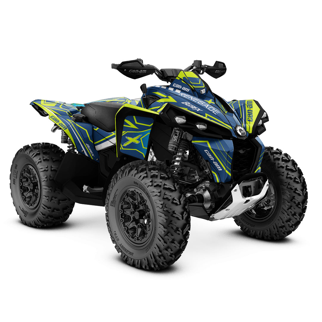 CAN-AM RENEGADE G1 G2 FULL GRAPHICS KIT "LINER BLUE" DESIGN