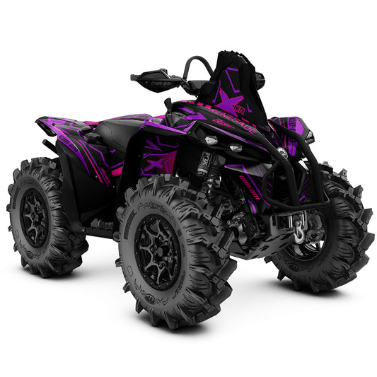 CAN-AM RENEGADE G1 G2 FULL GRAPHICS KIT "LINER PURPLE" DESIGN