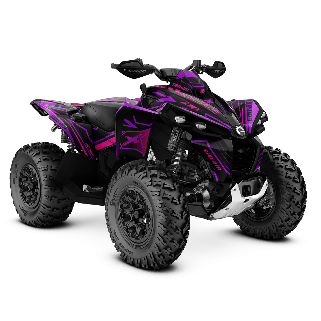 CAN-AM RENEGADE G1 G2 FULL GRAPHICS KIT "LINER PURPLE" DESIGN