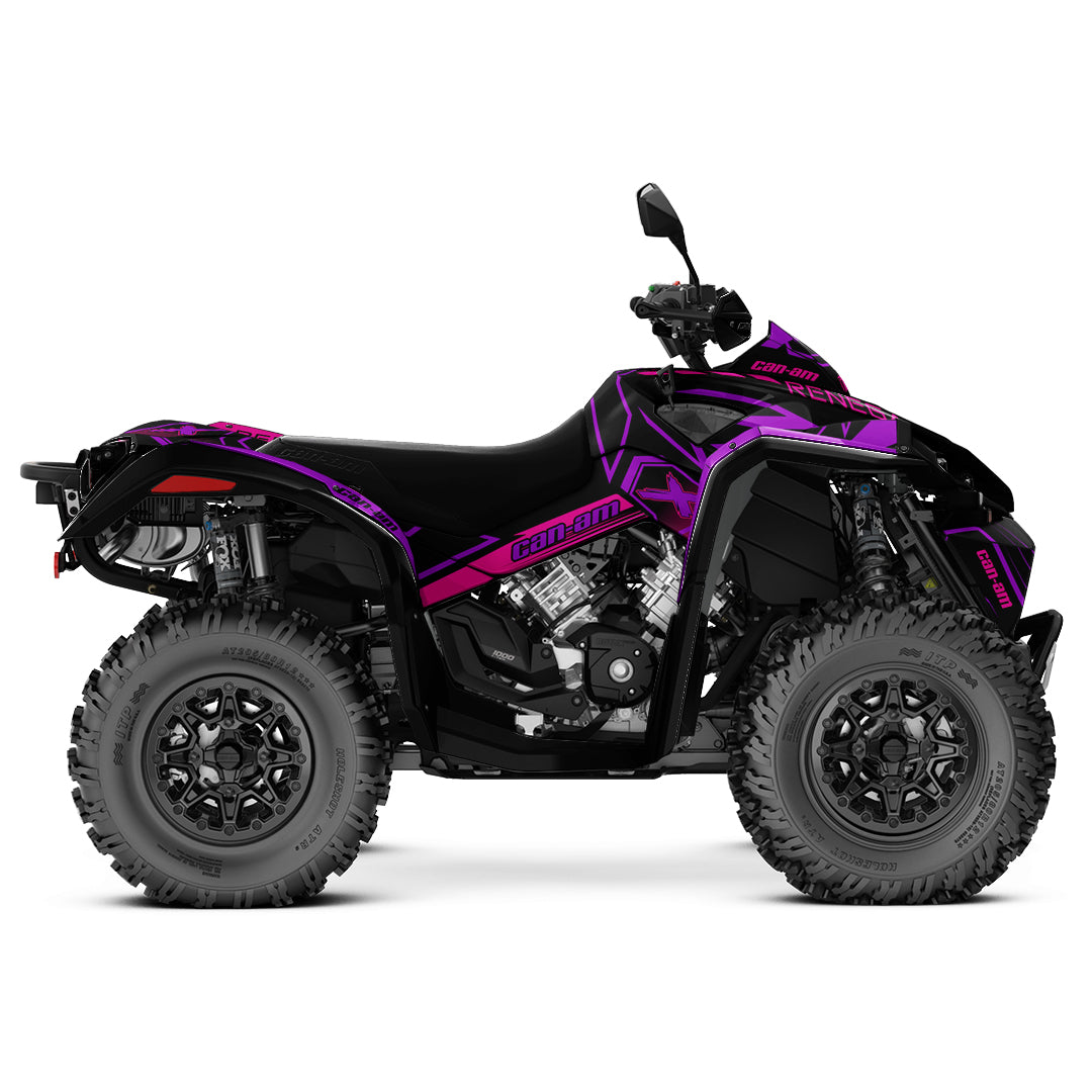 CAN-AM RENEGADE G1 G2 FULL GRAPHICS KIT "LINER PURPLE" DESIGN