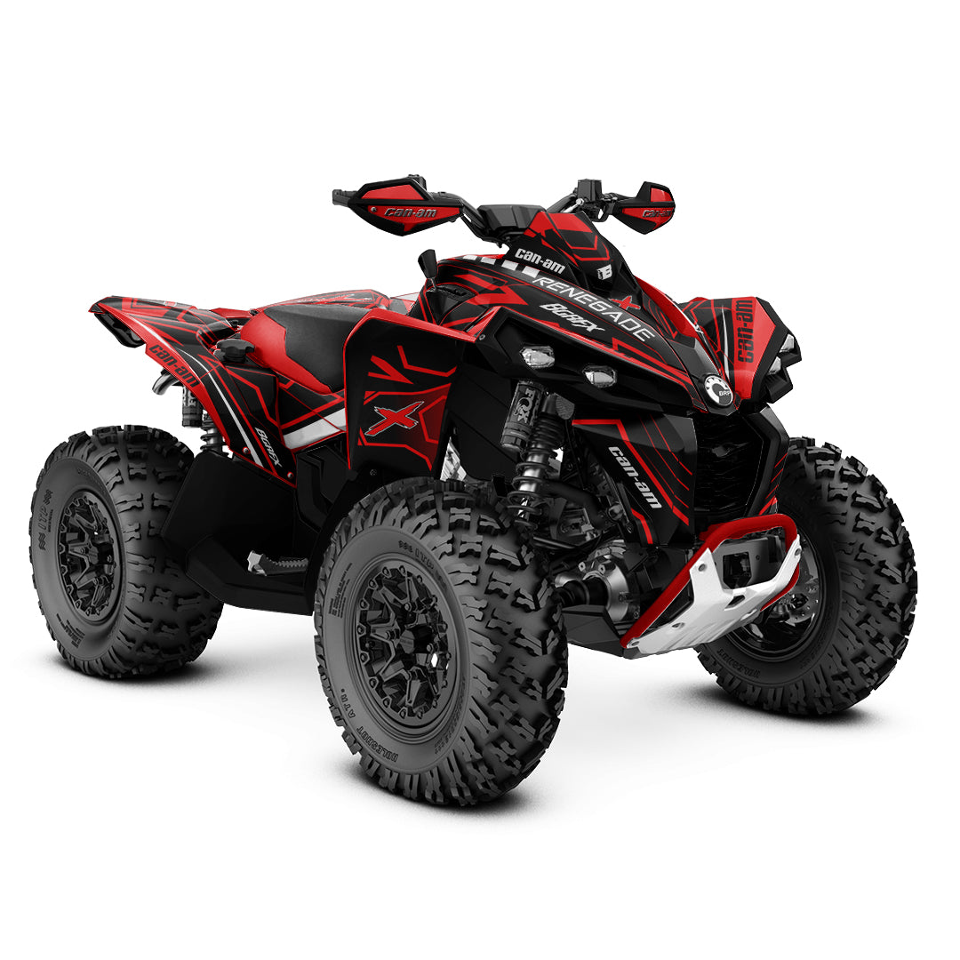 CAN-AM RENEGADE G1 G2 FULL GRAPHICS KIT "LINER RED" DESIGN