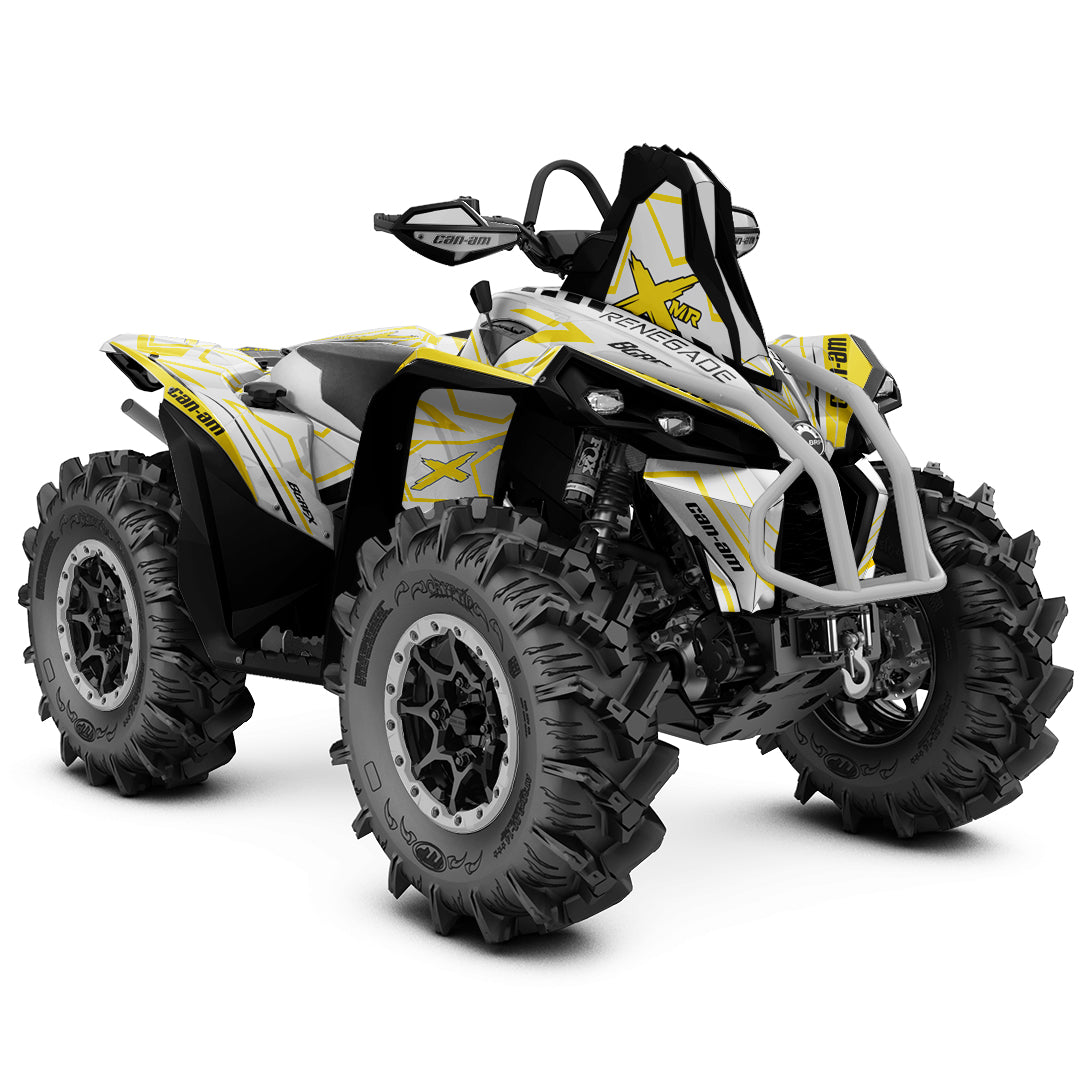CAN-AM RENEGADE G1 G2 FULL GRAPHICS KIT "LINER WHITE" DESIGN