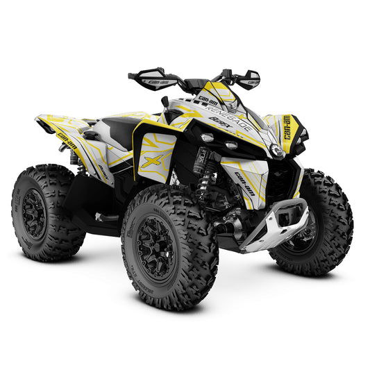 CAN-AM RENEGADE G1 G2 FULL GRAPHICS KIT "LINER WHITE" DESIGN