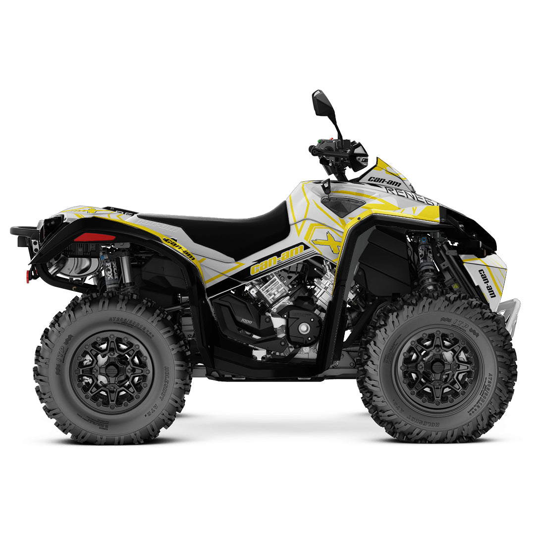 CAN-AM RENEGADE G1 G2 FULL GRAPHICS KIT "LINER WHITE" DESIGN
