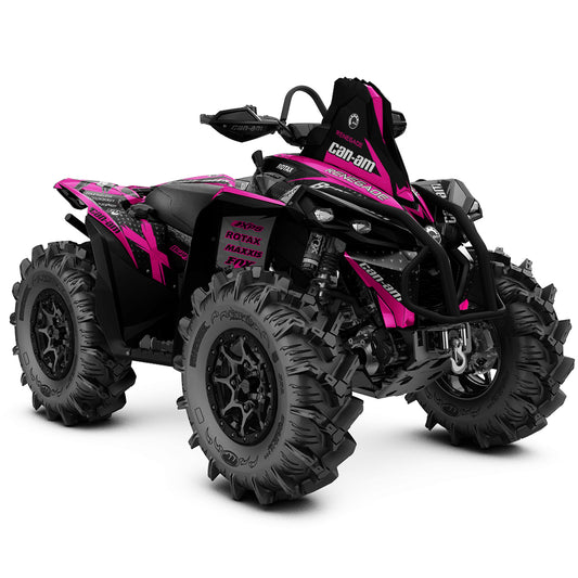 CAN-AM RENEGADE G1 G2 FULL GRAPHICS KIT "RAZOR PINK" DESIGN