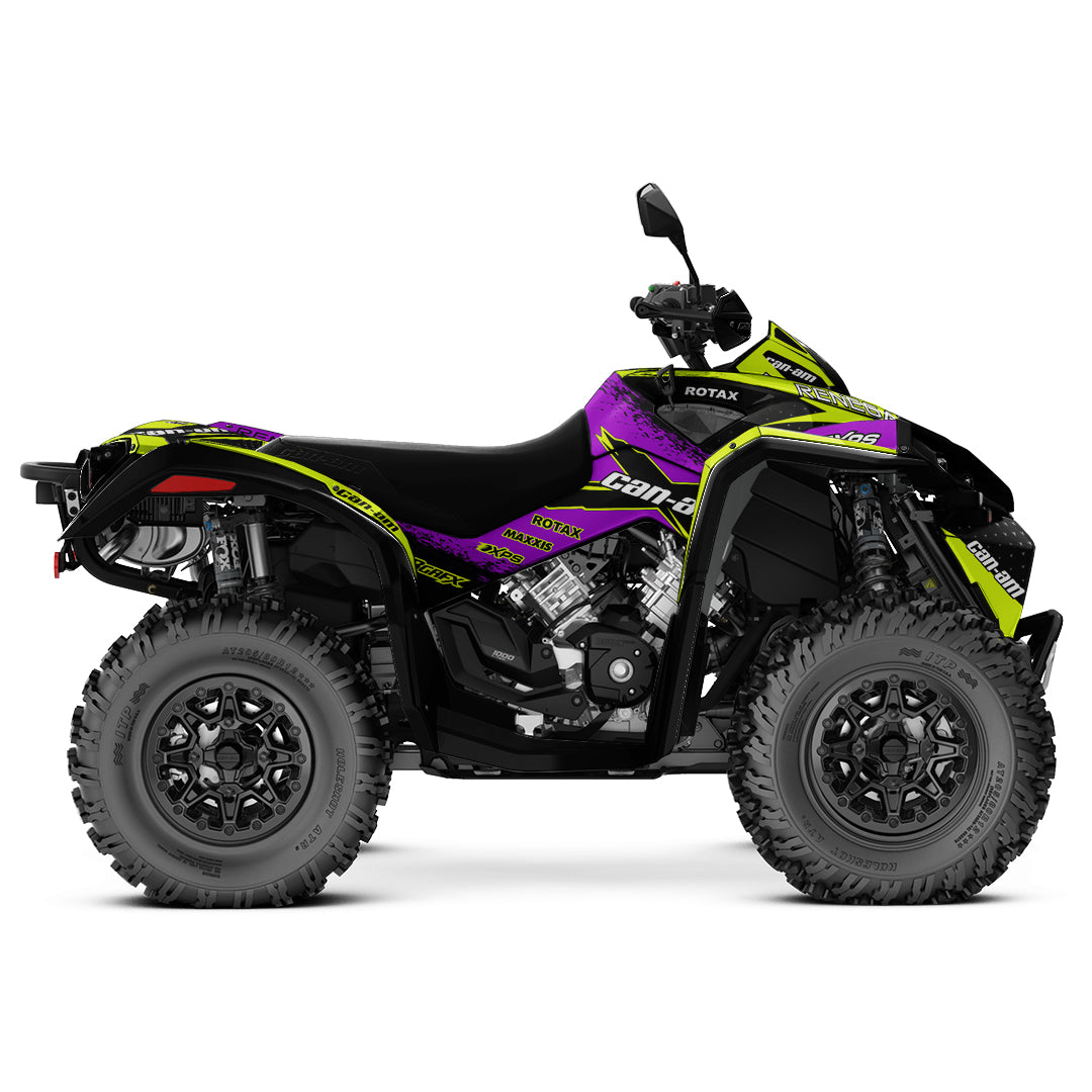 CAN-AM RENEGADE G1 G2 FULL GRAPHICS KIT "RAZOR PURPLE" DESIGN