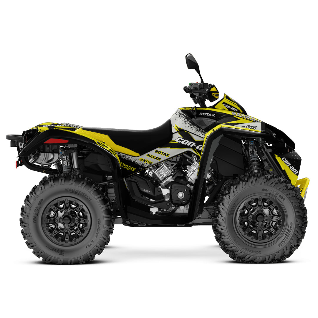 CAN-AM RENEGADE G1 G2 FULL GRAPHICS KIT "RAZOR YELLOW" DESIGN