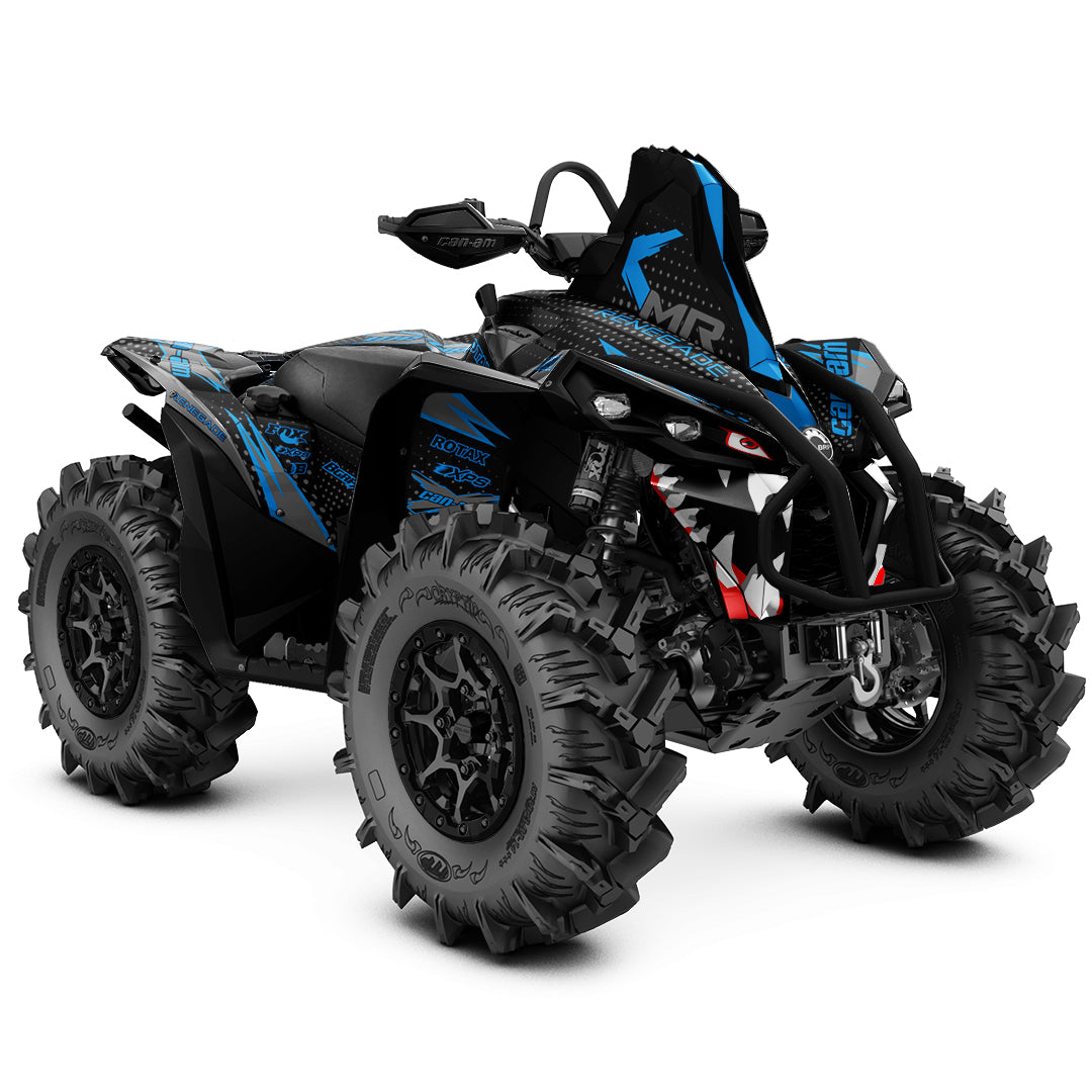 CAN-AM RENEGADE G1 G2 FULL GRAPHICS KIT "MEGA BLUE" DESIGN