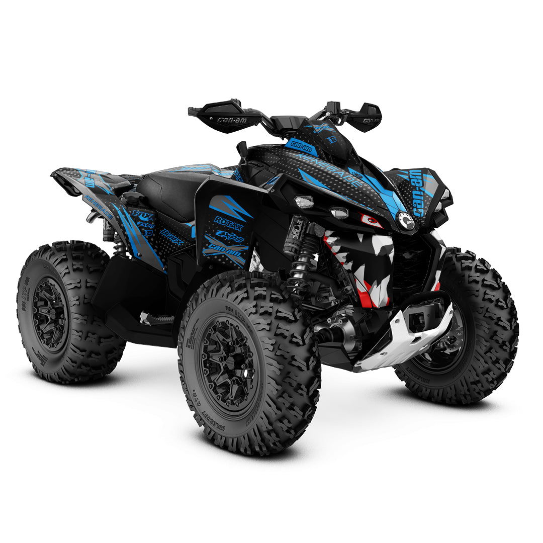 CAN-AM RENEGADE G1 G2 FULL GRAPHICS KIT "MEGA BLUE" DESIGN