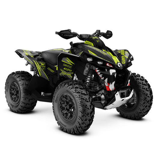 CAN-AM RENEGADE G1 G2 FULL GRAPHICS KIT "MEGA LIME GREEN" DESIGN