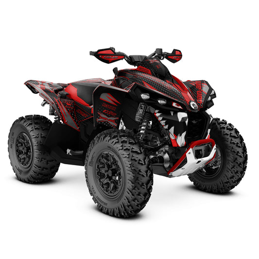CAN-AM RENEGADE G1 G2 FULL GRAPHICS KIT "MEGA RED" DESIGN