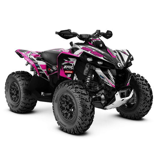 CAN-AM RENEGADE G1 G2 FULL GRAPHICS KIT "ACTION PINK" DESIGN