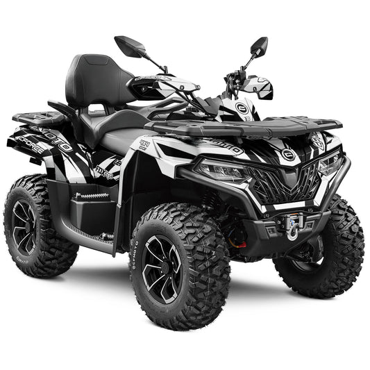 CFMOTO CFORCE 625 FULL GRAPHICS KIT ''RAVED B&W'' DESIGN